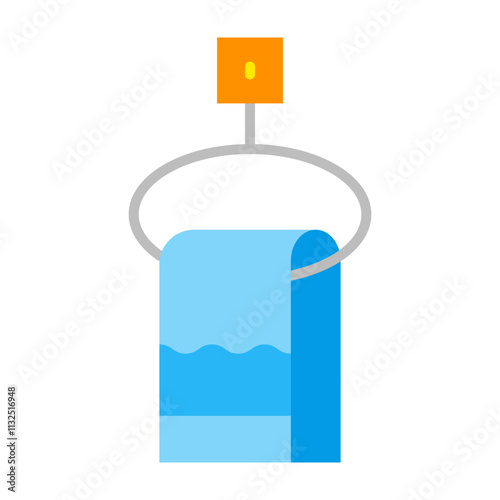 Towel Hanger Vector Flat Icon Design