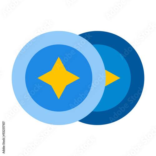 Buttons Vector Flat Icon Design