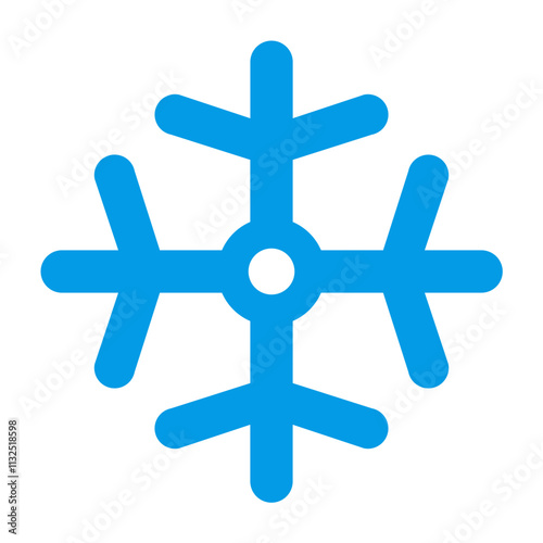 Snow Vector Flat Icon Design