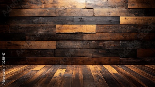 Dark brown wooden background textured ultra realistic