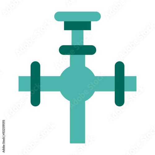 Pipe Vector Flat Icon Design