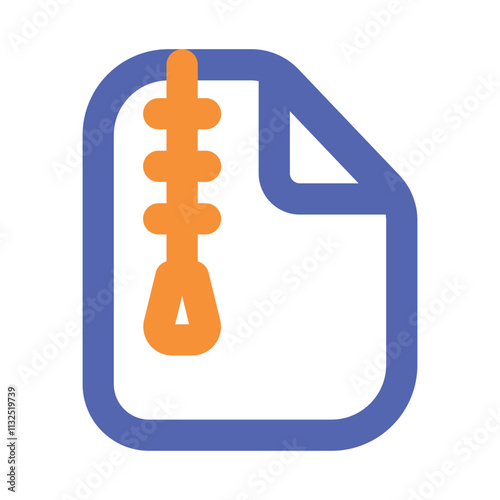 The image depicts a simple stylized icon representing a document file with an inner flame or burning element.