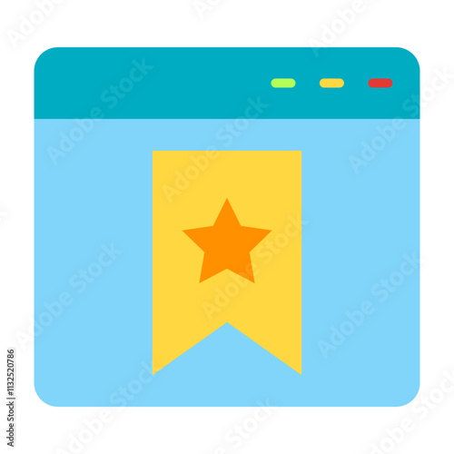 Book Marked Vector Flat Icon Design