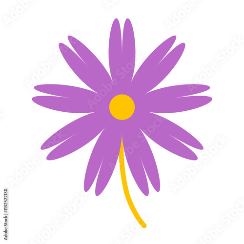 Flower Vector Flat Icon Design