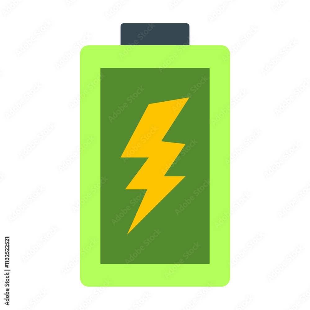 Obraz premium Battery Vector Flat Icon Design