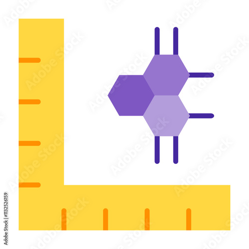 Nanoscale Vector Flat Icon Design Design photo