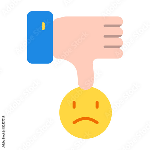 Dislike Vector Flat Icon Design Design