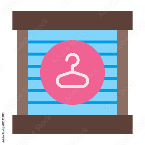 Changing Room Vector Flat Icon Design Design