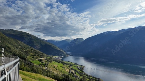 Norway. Mountains, fjords. landscape in Scandinavia in summer	
