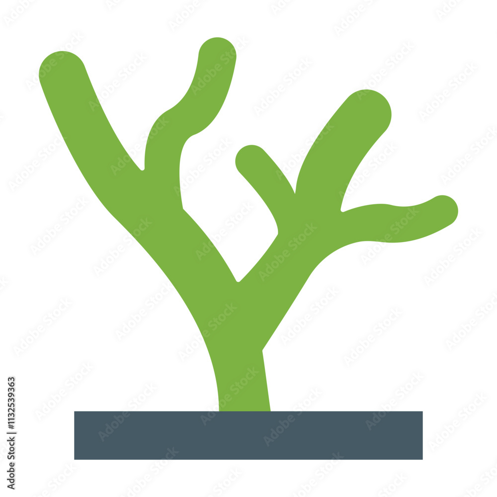 Obraz premium Coral Reef Vector Flat Icon Design Design