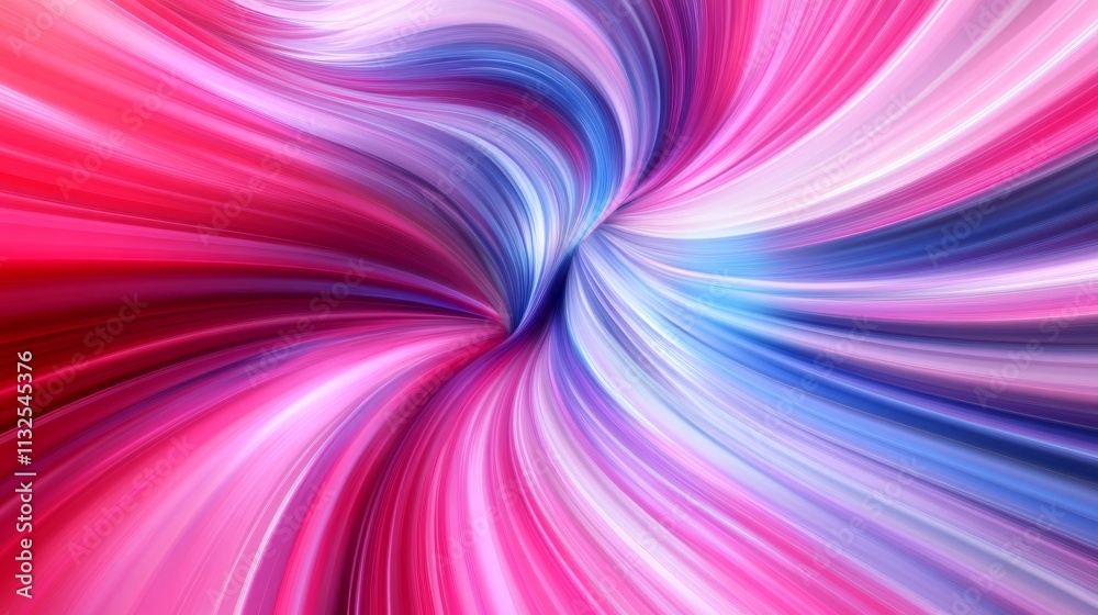 Obraz premium Colorful swirling lines creating a vortex of vibrant energy