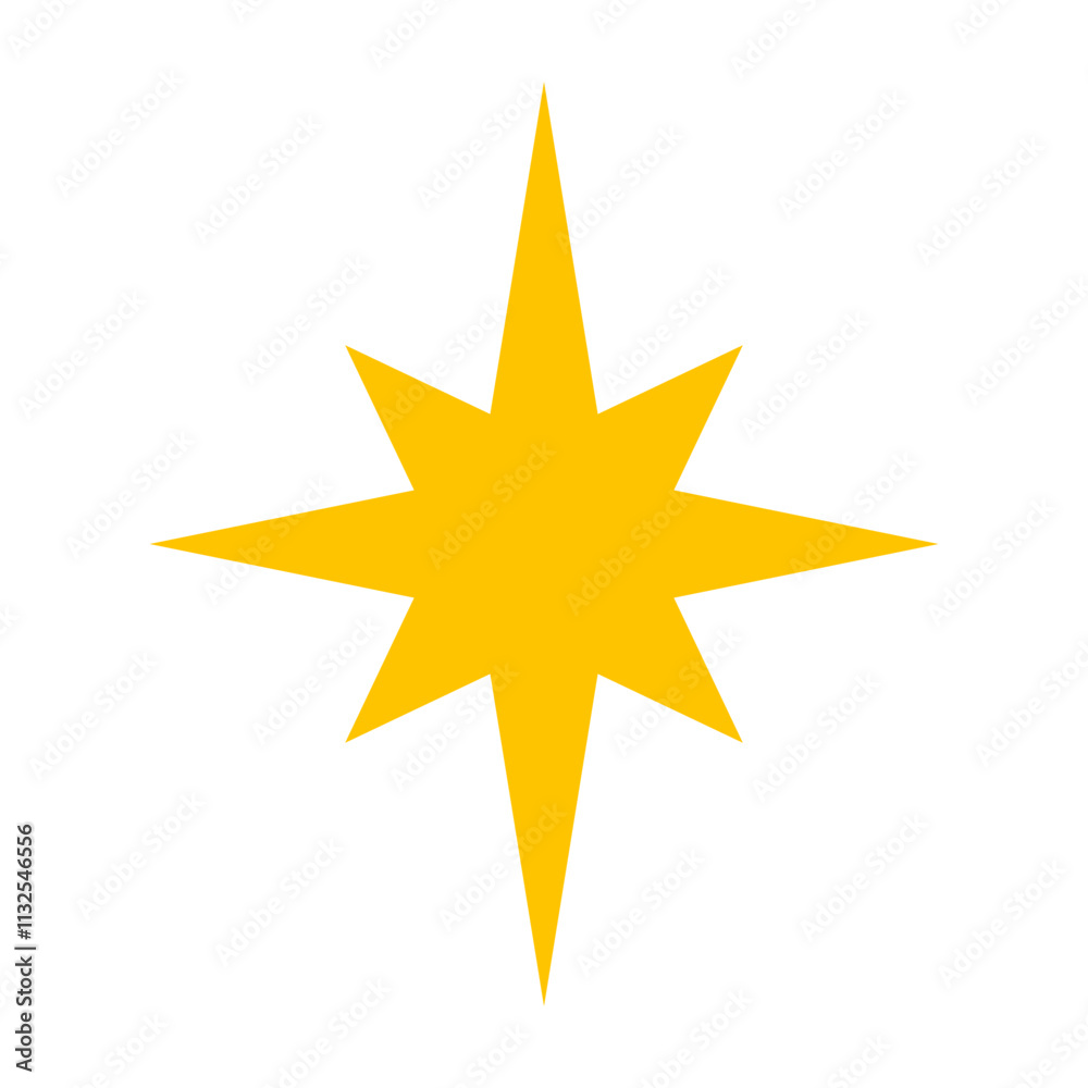 Obraz premium Star Vector Flat Icon Design Design
