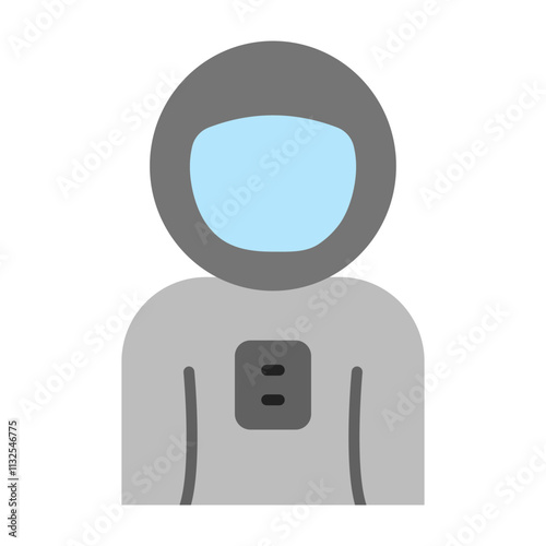 Astronaut Vector Flat Icon Design Design