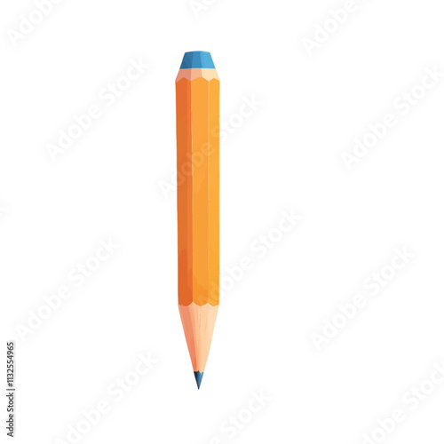 Pencil Vector Art Style Illustration Isolated