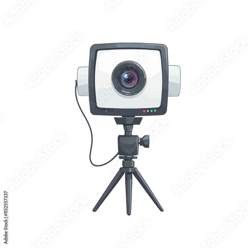 Webcam Vector Art Style Illustration Isolated