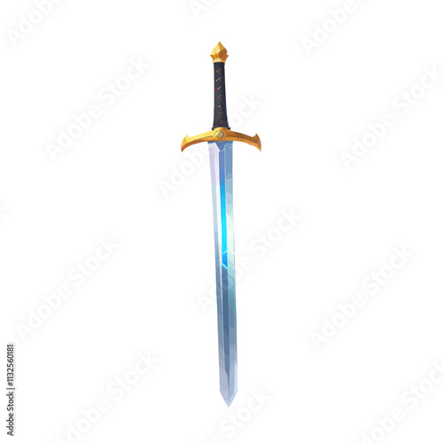 Sword Vector Art Style Illustration Isolated