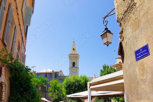 Saint florent village in Corsica island photo