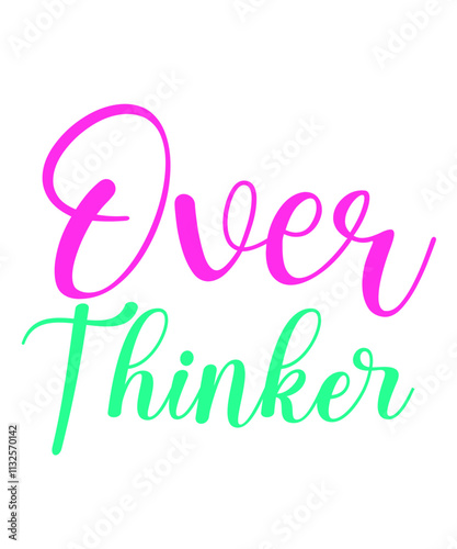Over thinker Svg, Let Me Over Think This Svg, Professional Over Thinker Svg, Anxiety Svg, Mental Health Matters Svg, Cricut, Retro Cut File, Mom Life svg, Stressed svg, Funny SVG File for Cricut, Girl