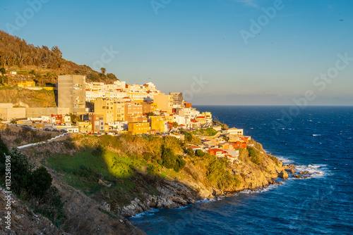 Obraz na płótnie Moroccan-looking settlement in the hills of Ceuta, Spain, North Africa w salonie