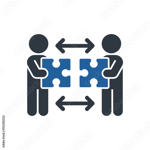 Puzzle Cooperation Exchange Icon