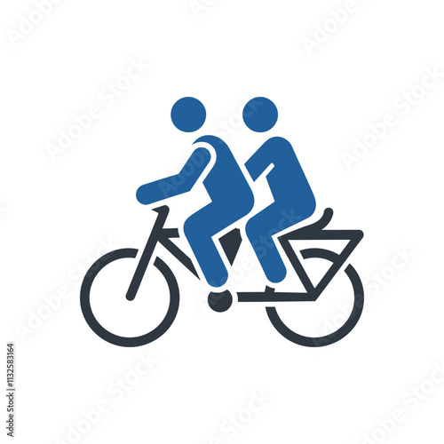 Dual Bicycle Riders Icon