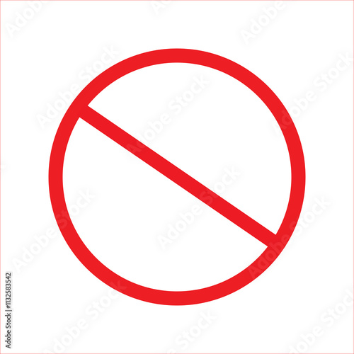 Free Download Crossed out red circle. Vector Illustration. - GFXLoad