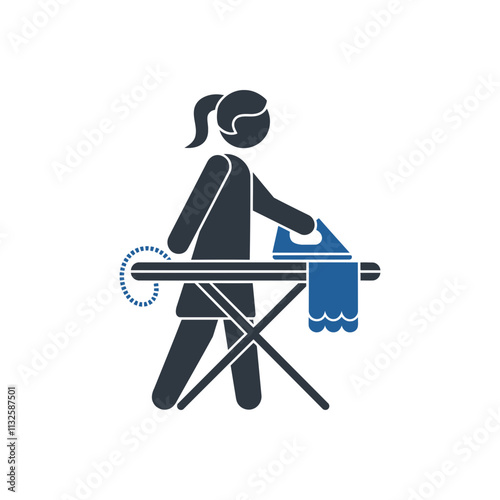 Household Ironing Work Icon