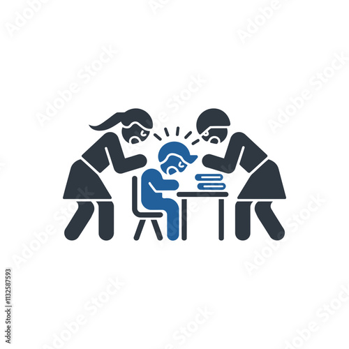 Child Homework Pressure Icon