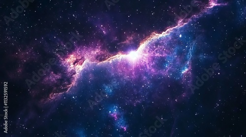 Wallpaper Mural Breathtaking night sky featuring stars, nebulas, and the milky way galaxy in a vast outer space universe background Torontodigital.ca