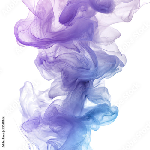 purple smoke isolated photo