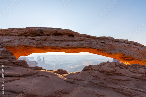 Schilderij op canvas Mesa Arch after Sunrise in Canyonlands National Park near Moab, Utah, USA