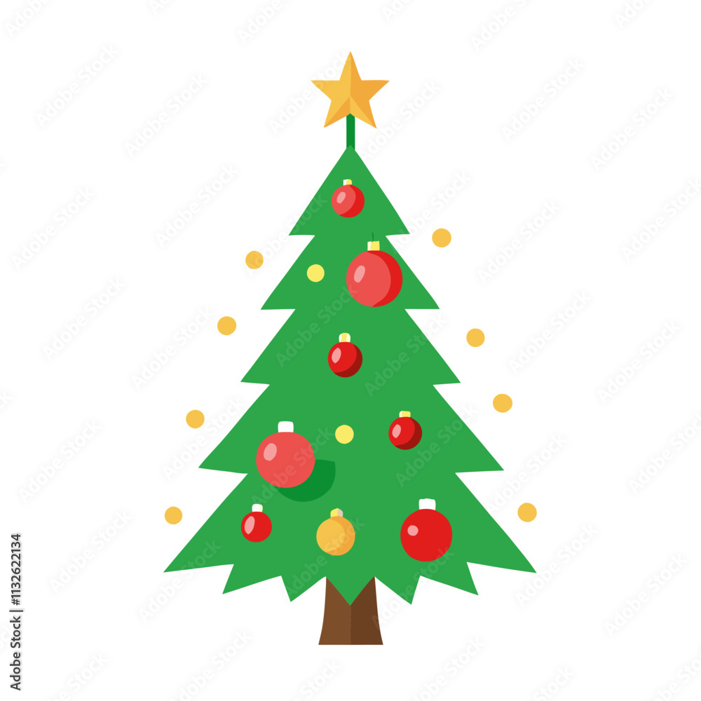 Fototapeta premium Christmas Tree Clip Art
