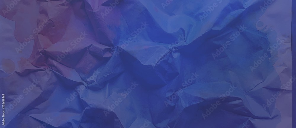 Obraz premium Abstract texture of bright, crumpled paper is blue and Purple paper texture background