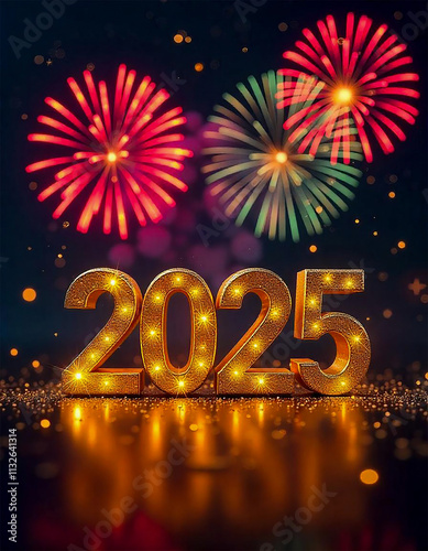 happy new year  fireworks 2025