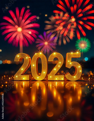 happy new year  fireworks 2025