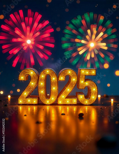 happy new year  fireworks 2025