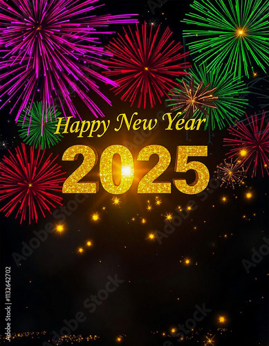 happy new year  fireworks 2025