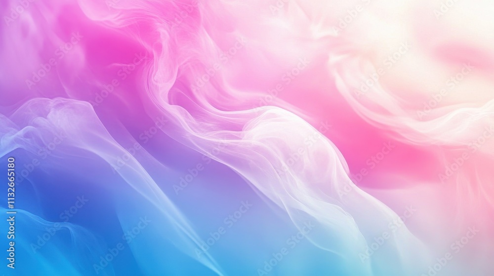 Obraz premium Abstract Pastel Swirls of Color and Light