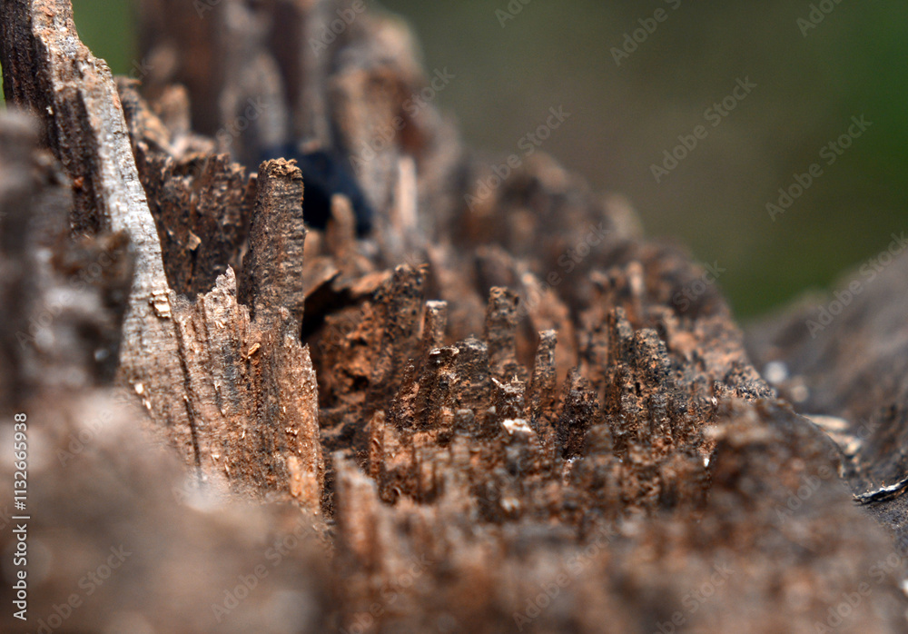 Fototapeta premium The texture of the tree bark has an abstract artistic pattern that forms a natural pattern.
