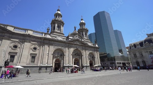 Plaza de Armas main square, Santiago de Chile, South America
