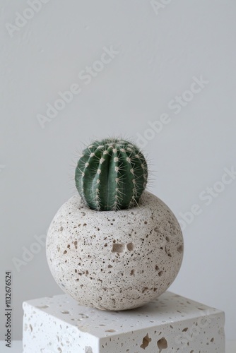 stone cactus flowers home decoraion photo