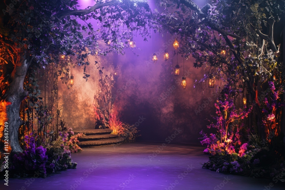 Fototapeta premium Exotic Backdrop For Parties