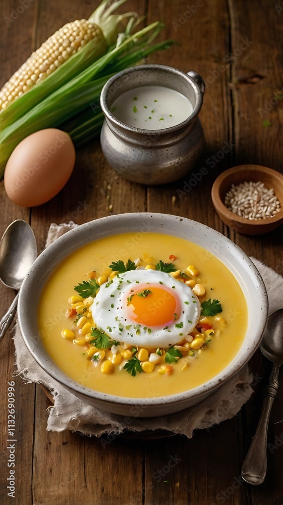 _A_warm_inviting_bowl_of_creamy_corn_soup _A_warm_inviting_bowl_of_creamy_corn_soup