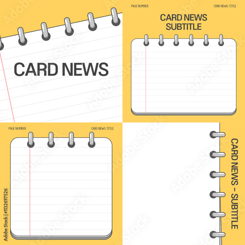 CARD NEWS, Template illust design