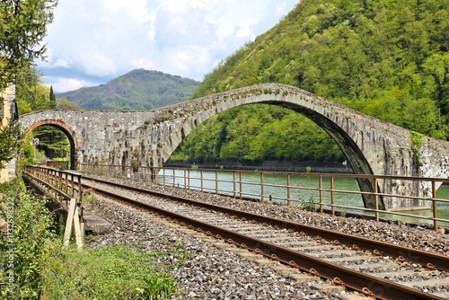 Ponte della Maddalena medieval bridge in Italy