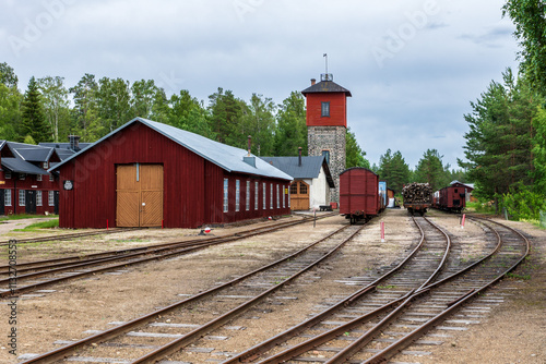 Old railroad station in Sweden