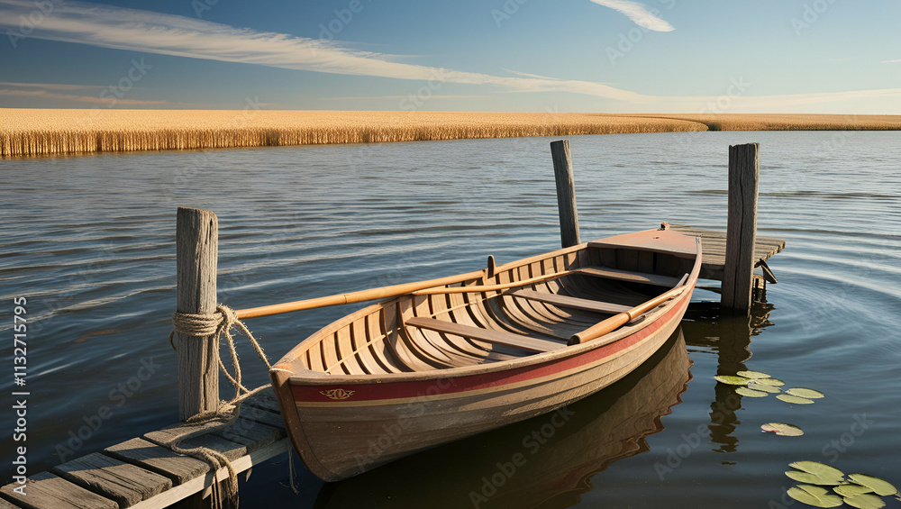 Obraz premium boat on the lake