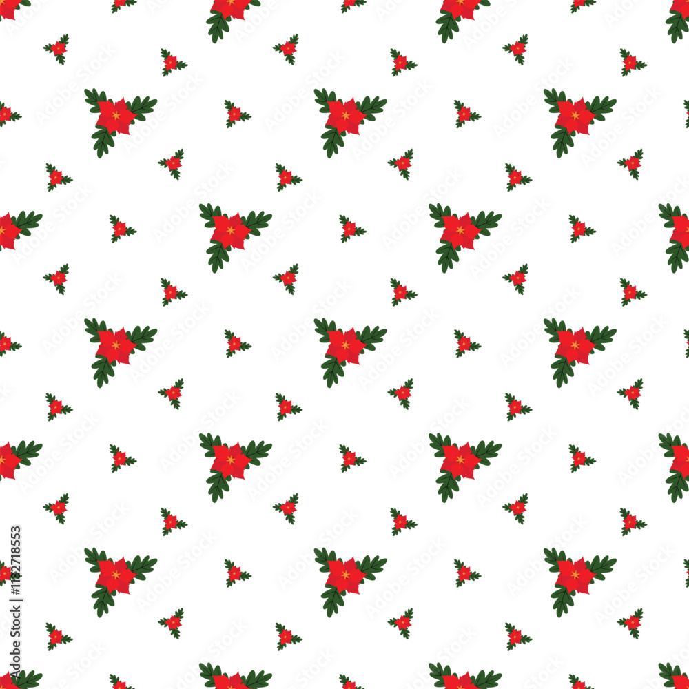 Fototapeta premium Christmas Season Celebration Seamless Vector Pattern Design