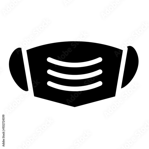 Facemask Medical Safety Glyph Icon