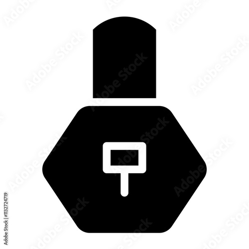 Key Lock Personel Glyph Icon